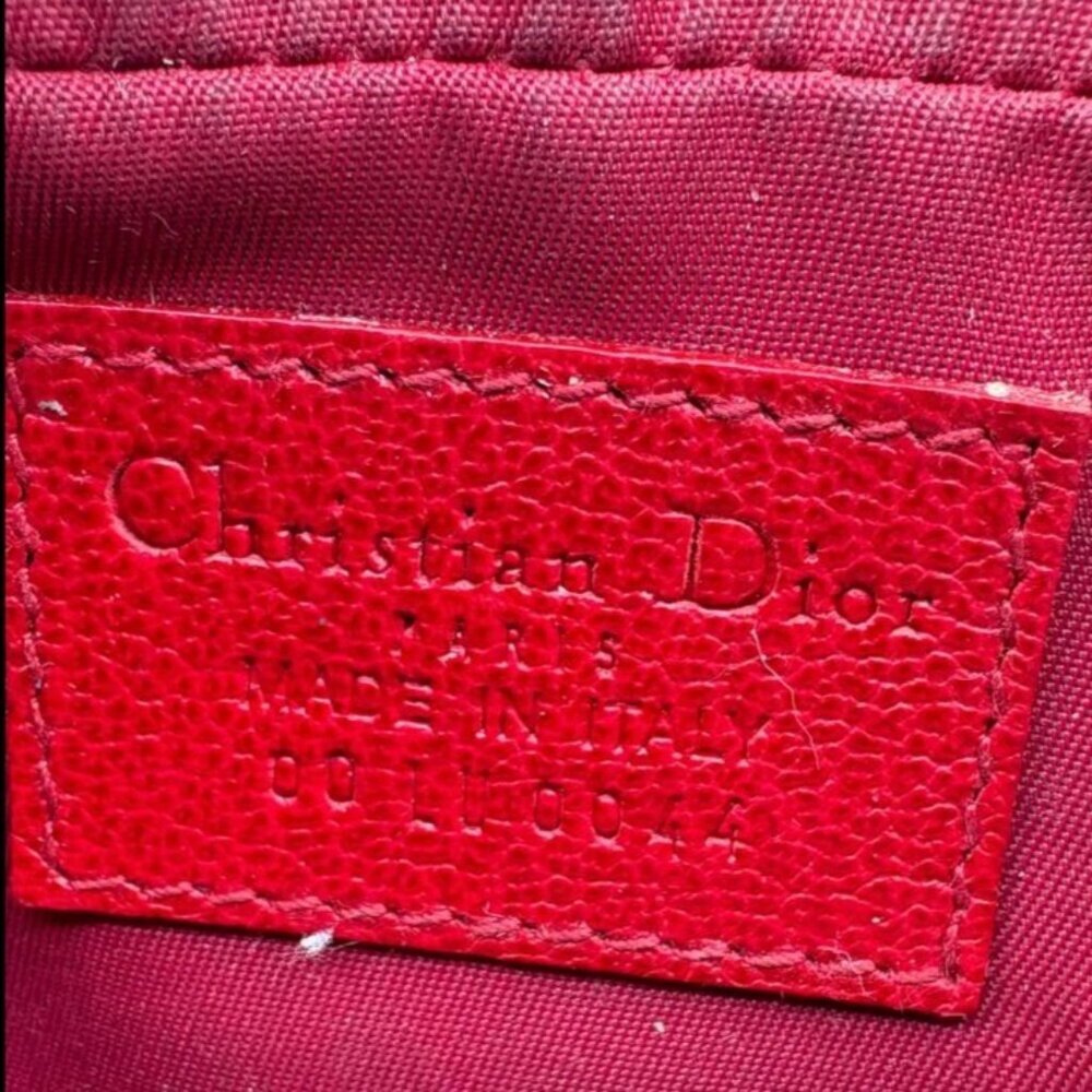 Dior Brown Monogram Canvas Wristlet with Red, Yellow & Green Accents - Picture 4 of 7